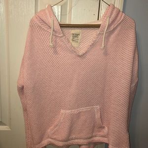 Light Pink Crochet/Mesh type sweatshirt